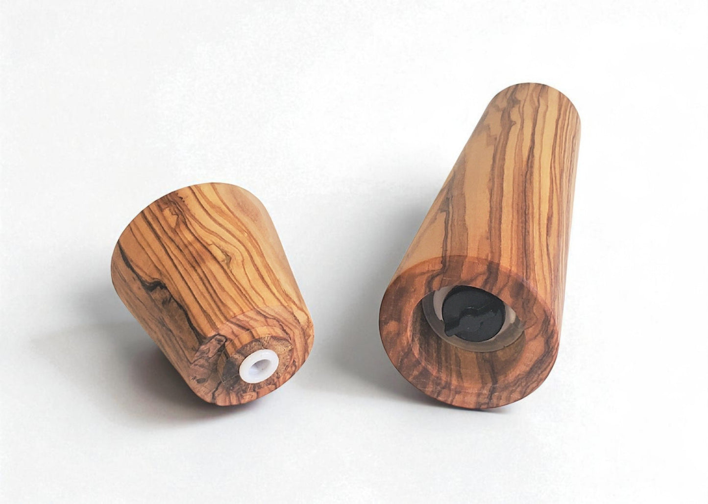 Olive Wood Mill with a Ceramic Mechanism, Grinder ( Salt, Pepper, Coffee, dried herbs and many spices) 9 inch height