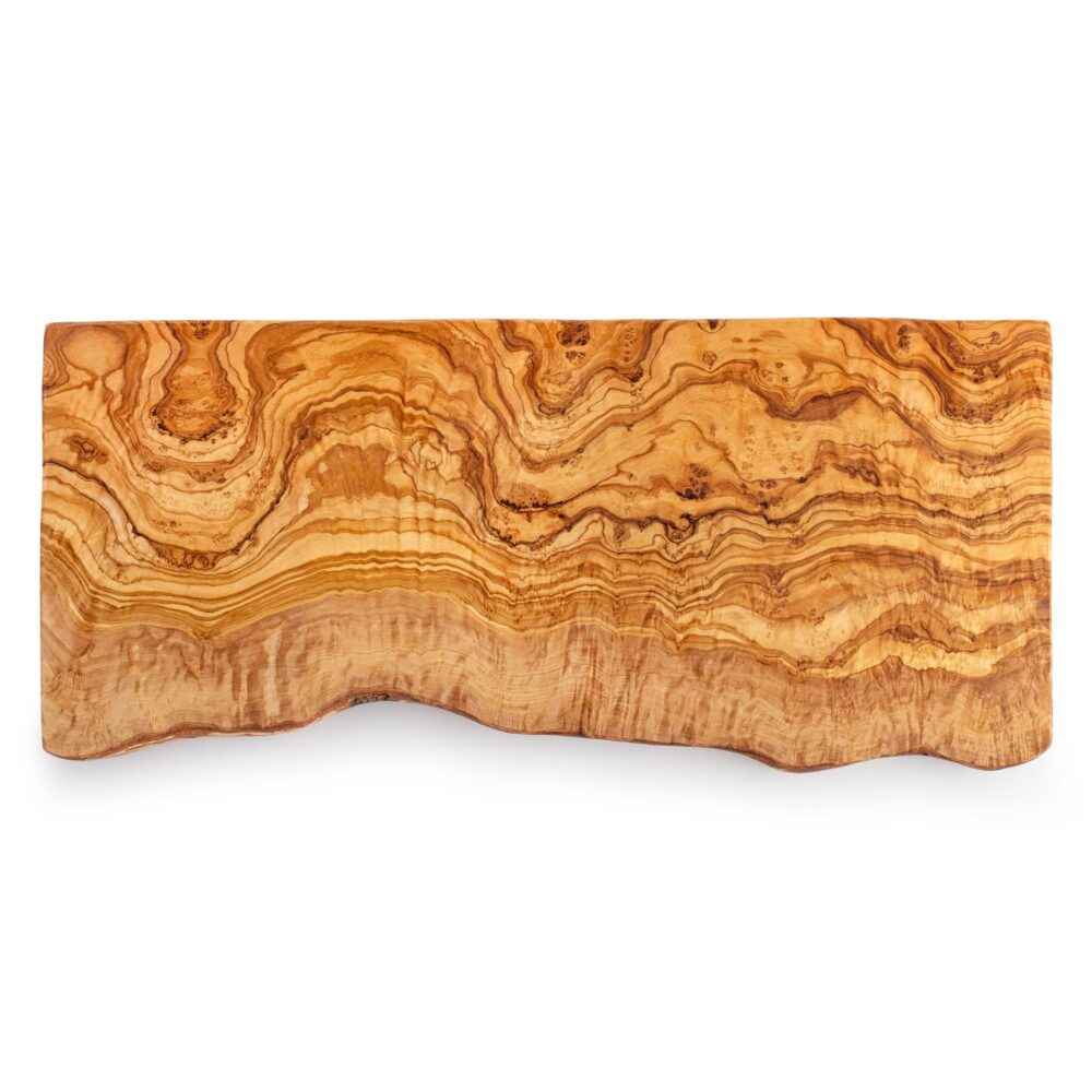 OLIVIKO Rectangular Olive Wood Cutting Board – 40 cm (16 in)