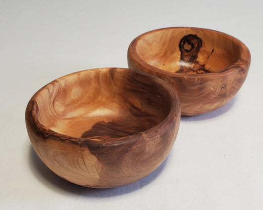 OLIVIKO 100% Handmade Olive Wood Small Bowl, slad Bowl, snack Bowl 4.75 inch Bowl
