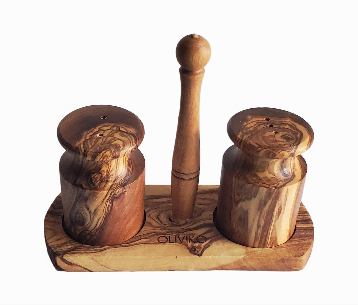 Handmade Olive Wood Salt and Pepper shaker