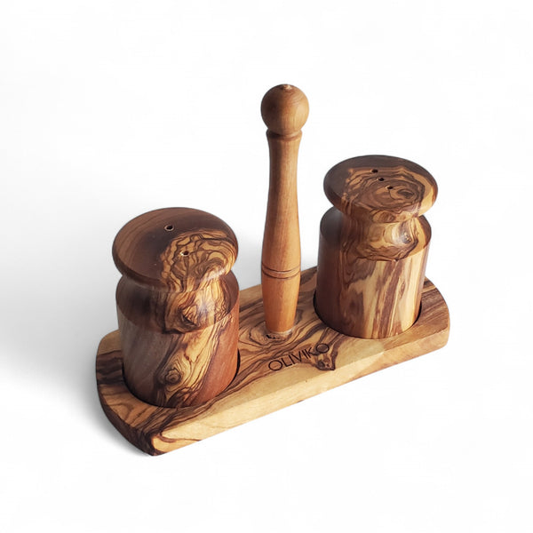 Handmade Olive Wood Salt and Pepper shaker