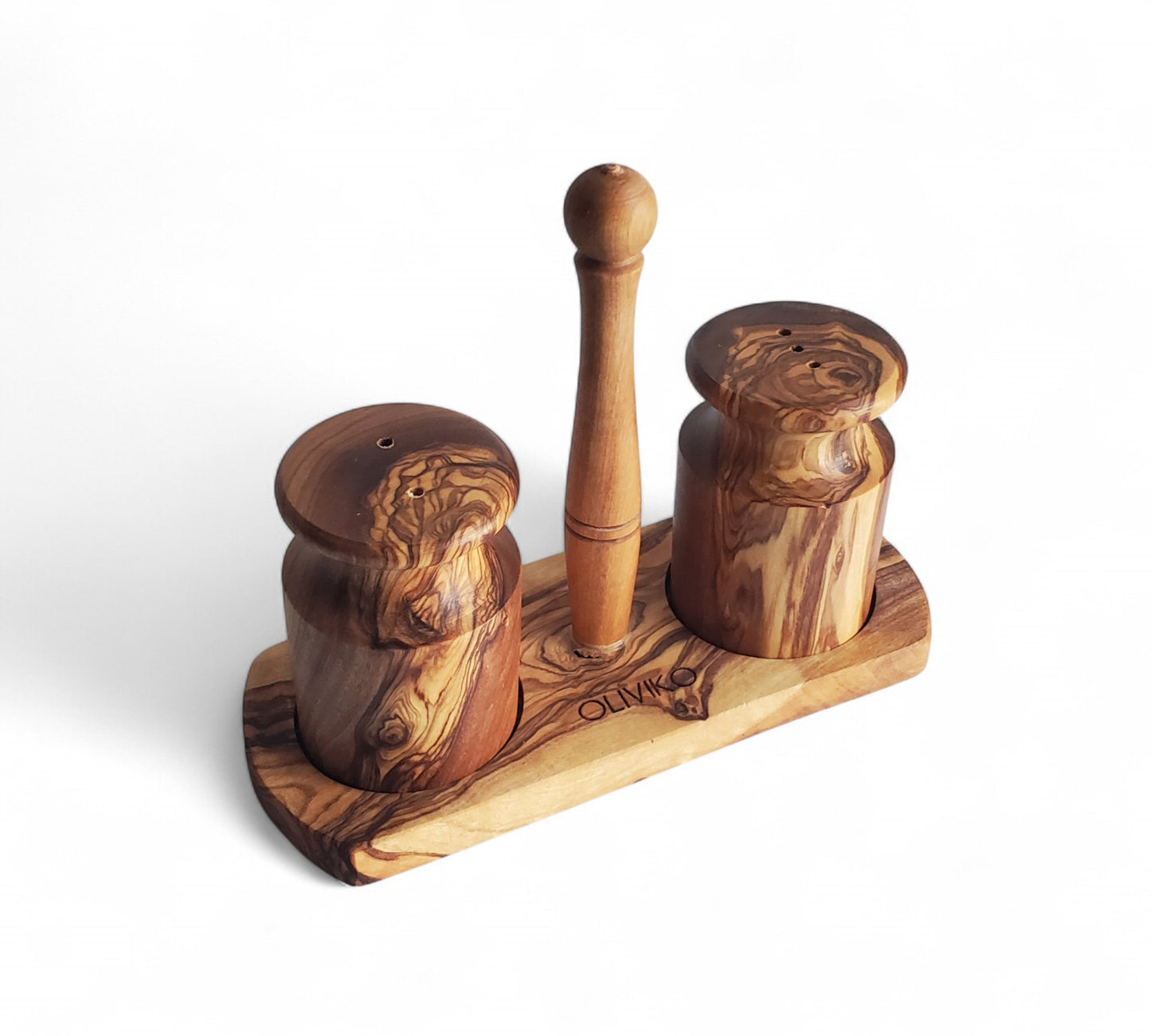 Handmade Olive Wood Salt and Pepper shaker
