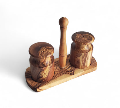 Handmade Olive Wood Salt and Pepper shaker