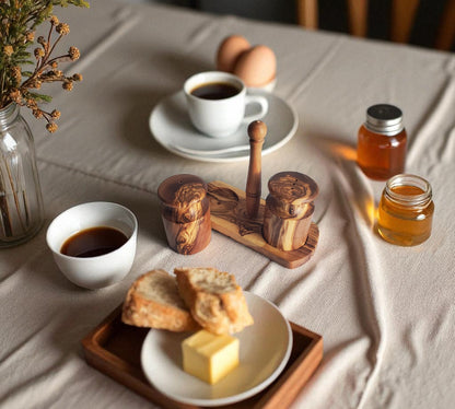 Handmade Olive Wood Salt and Pepper shaker