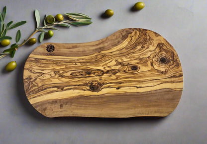 OLIVIKO Handmade 100% Olive Wood Cutting Board 16 L x 8 W  inch / 40 L x W 20cm