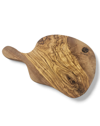 Handmade 100% Olive Wood Cutting Board, Chopping Bread, Fruit, Meat 12.5 L x 7.25 W inch / 30 L x 18 W cm
