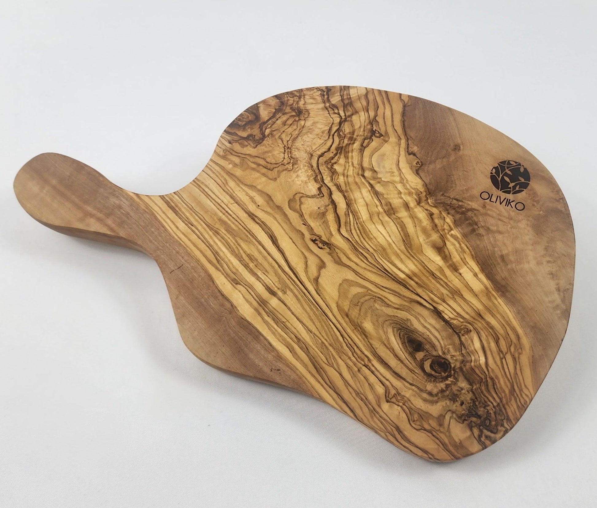 Handmade 100% Olive Wood Cutting Board, Chopping Bread, Fruit, Meat 12.5 L x 7.25 W inch / 30 L x 18 W cm - oliviko