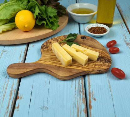 Handmade 100% Olive Wood Cutting Board, Chopping Bread, Fruit, Meat 12.5 L x 7.25 W inch / 30 L x 18 W cm
