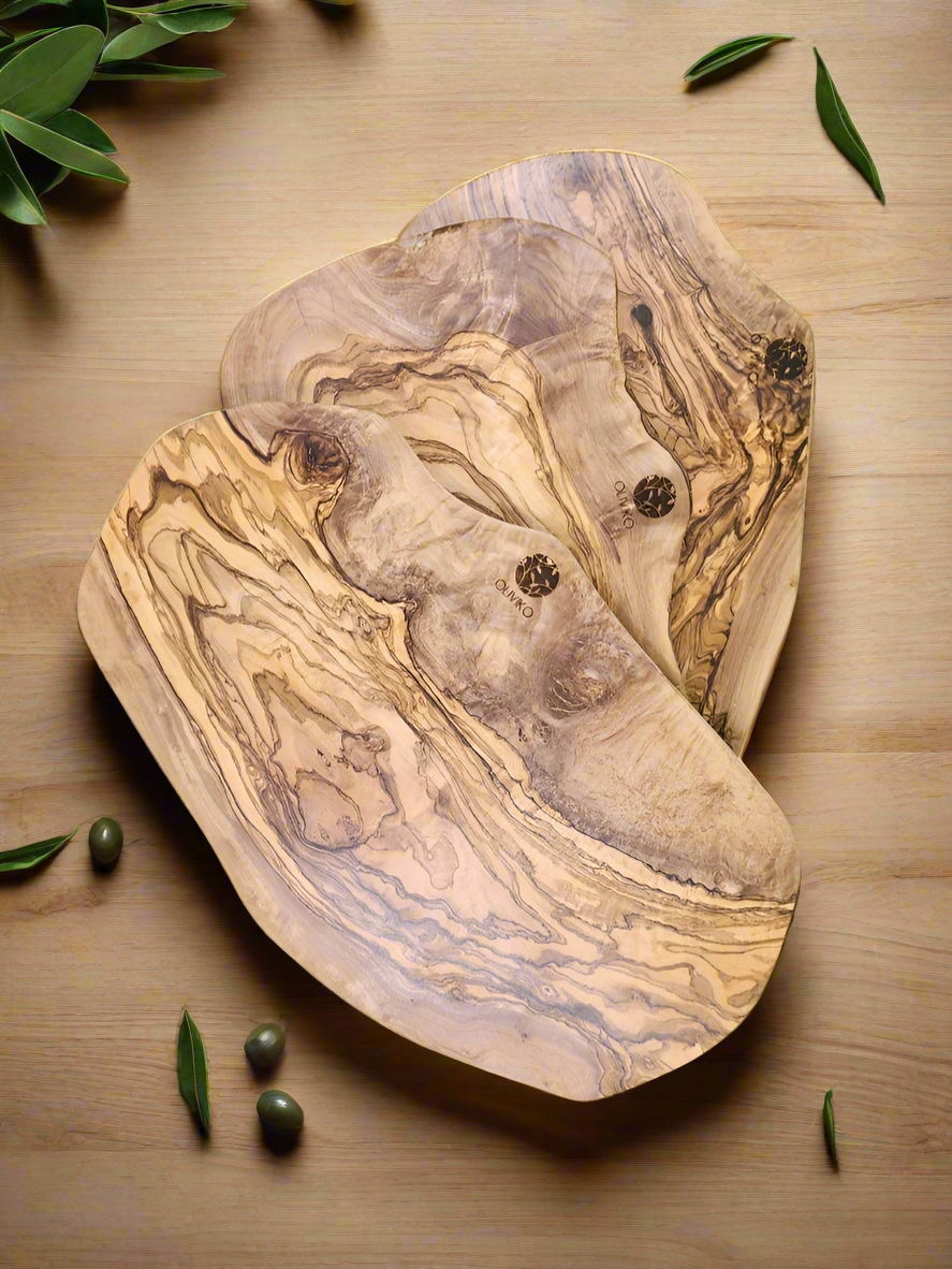 OLIVIKO Handmade 100% Olive Wood Cutting Board 16 L x 8 W  inch / 40 L x W 20cm
