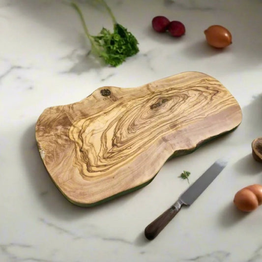 OLIVIKO Handmade 100% Olive Wood Cutting Board 16 L x 8 W  inch / 40 L x W 20cm