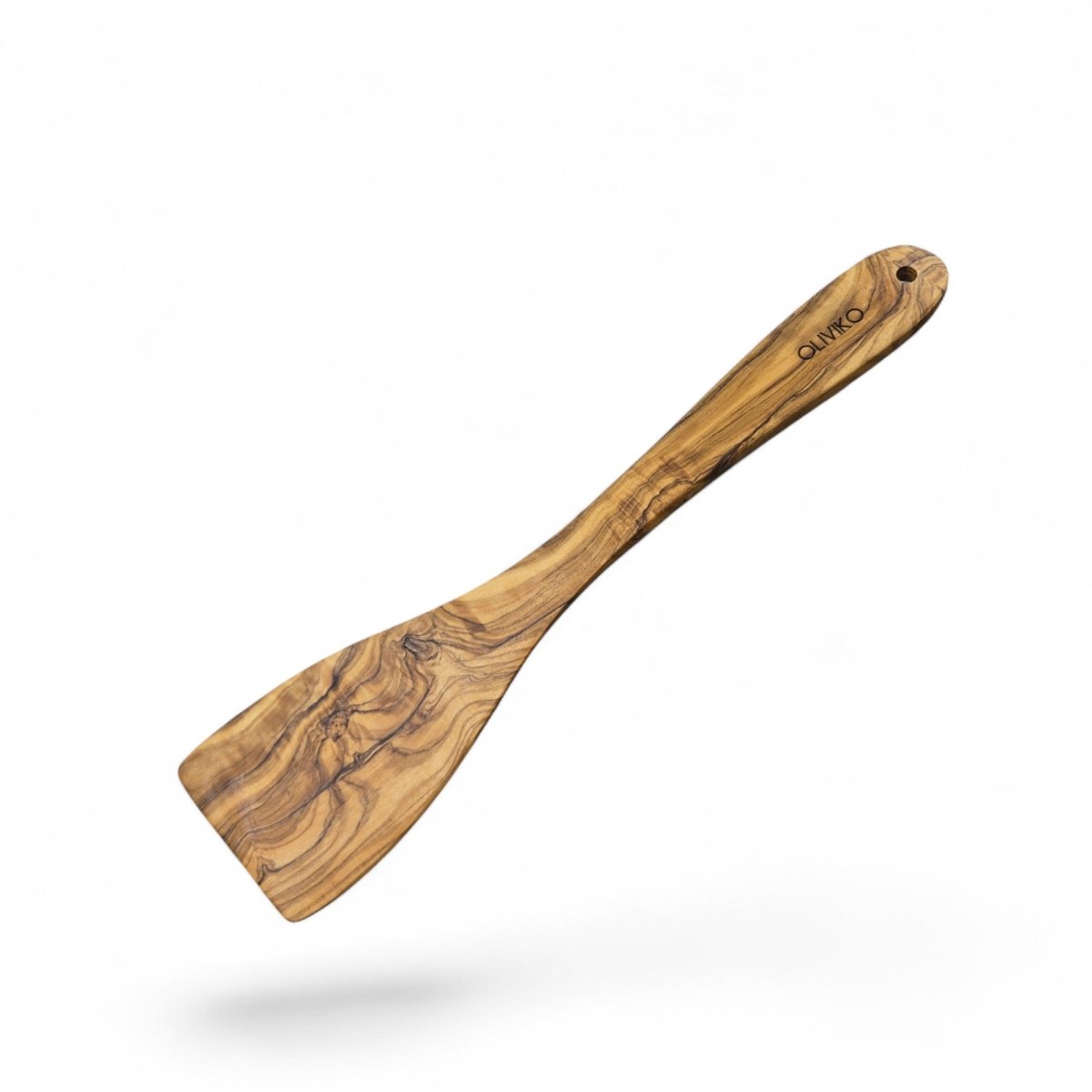 OLIVIKO Handcrafted Olive Wood Spatula – 12 Inch