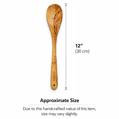 OLIVIKO Olive Wood Kitchen Set – 6 Piece with Salad Tongs