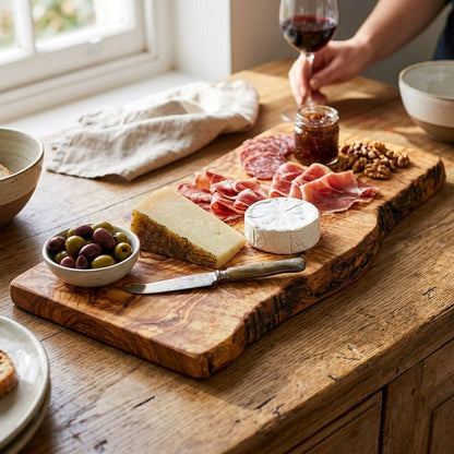 OLIVIKO rectangular olive wood cutting board, 40 cm