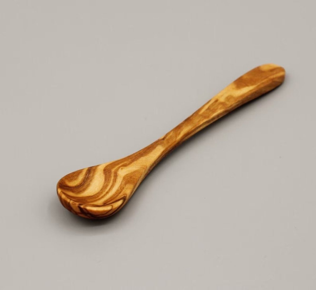 OLIVIKO Olive Wood Sugar & Spice Spoons – Set of 3