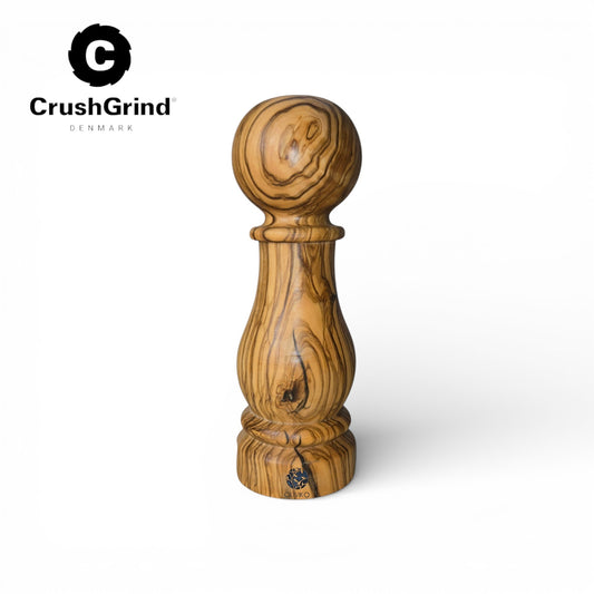OLIVIKO  Olive Wood Salt & Pepper Grinder mill | CrushGrind® Ceramic 7 inches